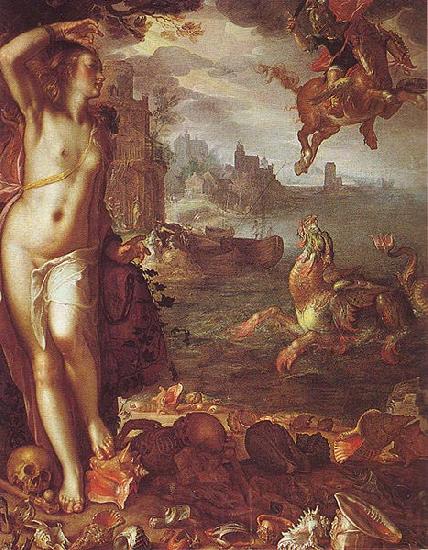 Joachim Wtewael Perseus and Andromeda Spain oil painting art